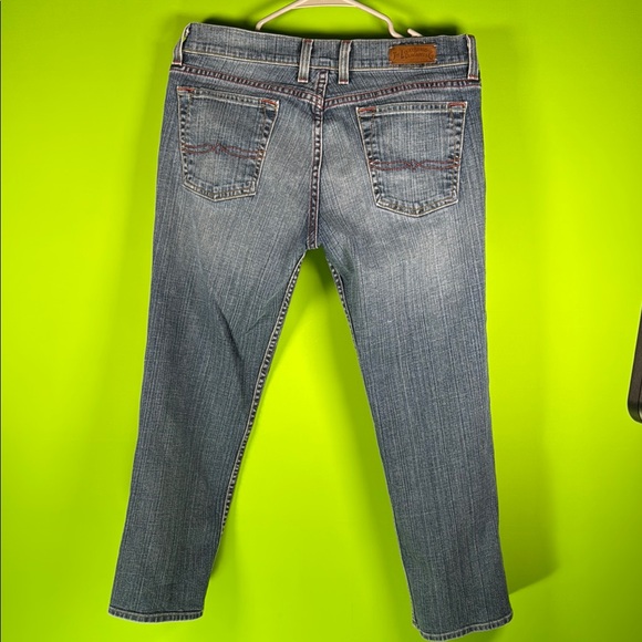 Lucky Brand by GENE MONTESANO Blue Ankle Cropped Jeans with Gradient Wash - Picture 10 of 11